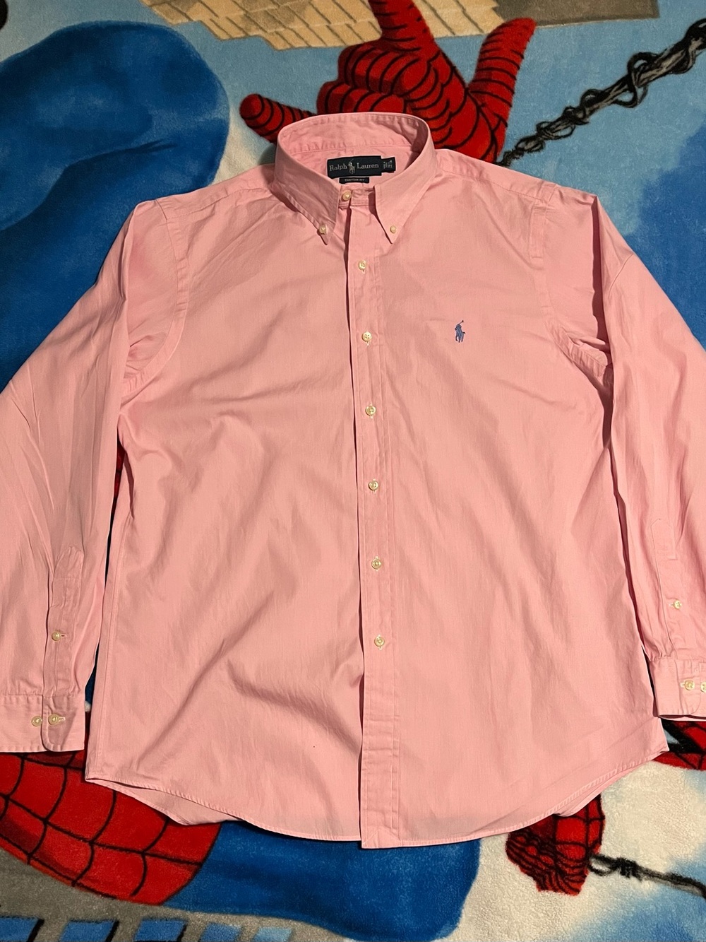 Ralph Lauren Men’s Light Pink Button-Down Dress Shirt